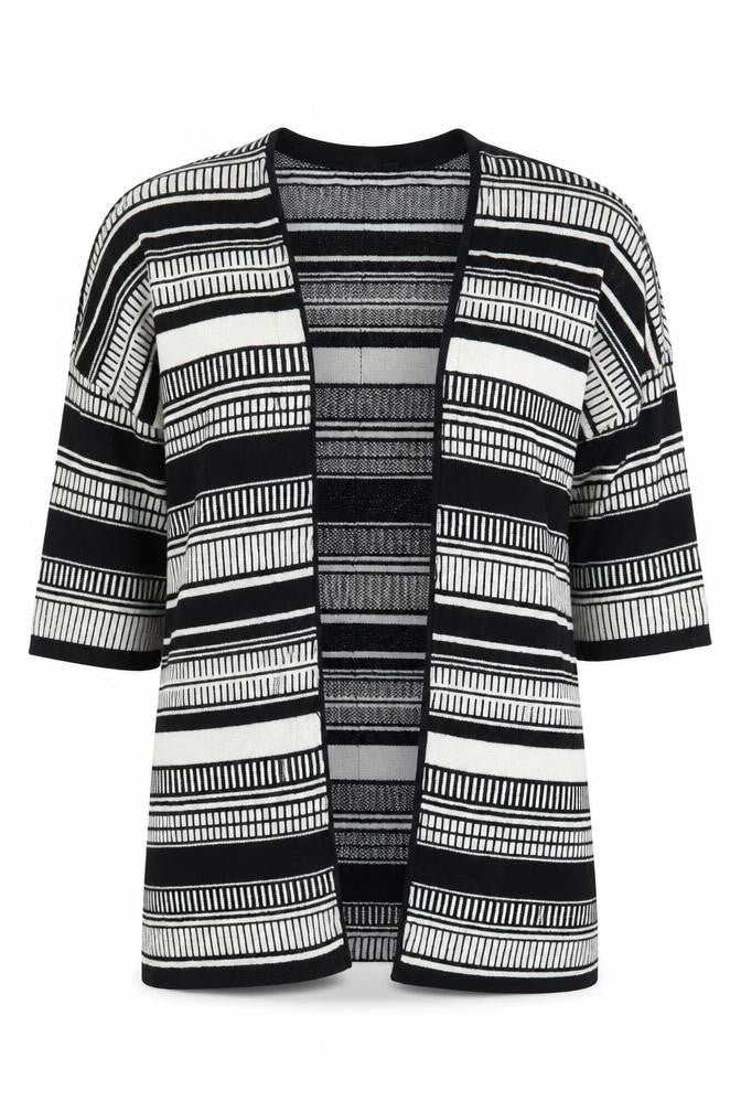 Womens UK Size 10 ESMARA Black Cardigan Jumper
