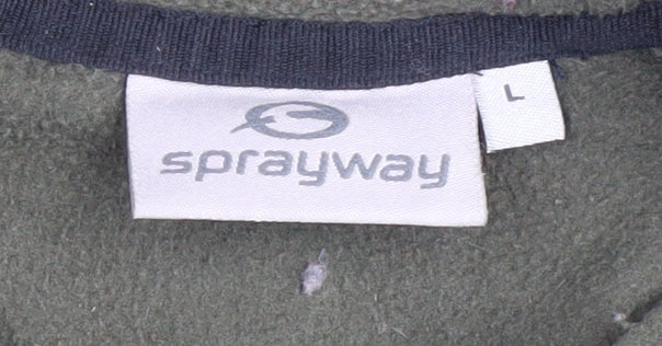 Mens UK Size L Sprayway Green Pullover Sweatshirt