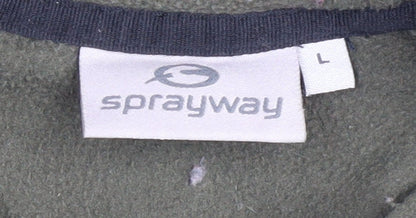 Mens UK Size L Sprayway Green Pullover Sweatshirt