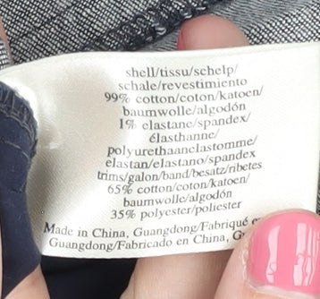 Laura Ashley Women's Blue Cropped Trousers Size 10