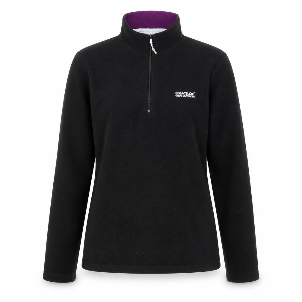 Womens UK Size 12 Regatta Black Full Zip Sweatshirt
