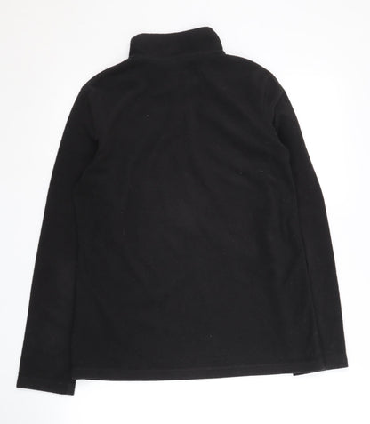 Regatta Women's Black Fleece Zip Sweatshirt Size 12