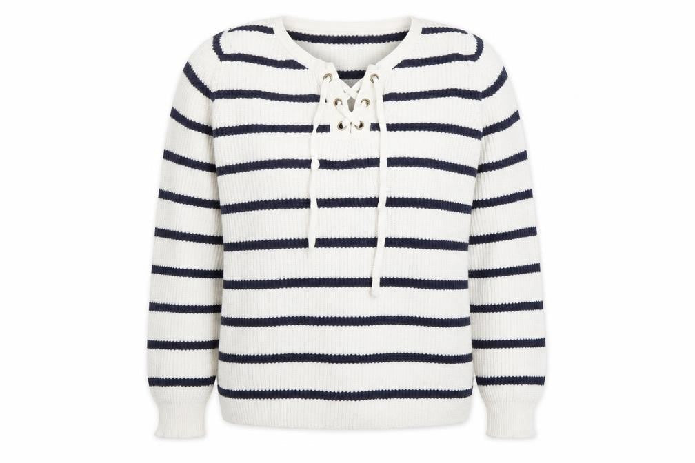 Womens UK Size XS Old Navy White Pullover Jumper