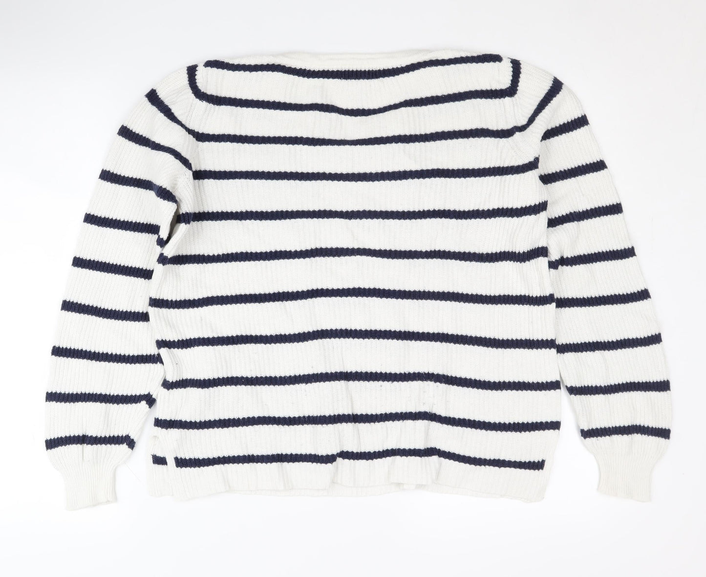 Womens UK Size XS Old Navy White Pullover Jumper