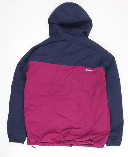 Basehit Multicoloured Nylon Hooded Jacket Size L