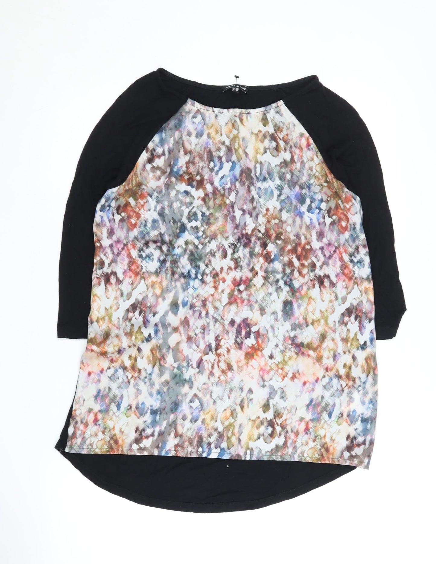 Womens UK Size 10 Warehouse Multicoloured Tunic Blouse