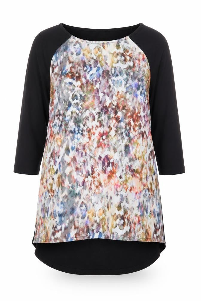 Womens UK Size 10 Warehouse Multicoloured Tunic Blouse