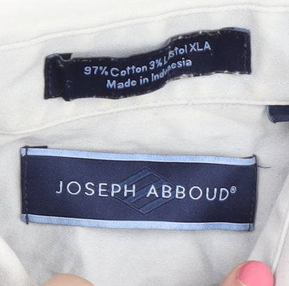 Joseph Abboud Men's White Long Sleeve Shirt Size 16