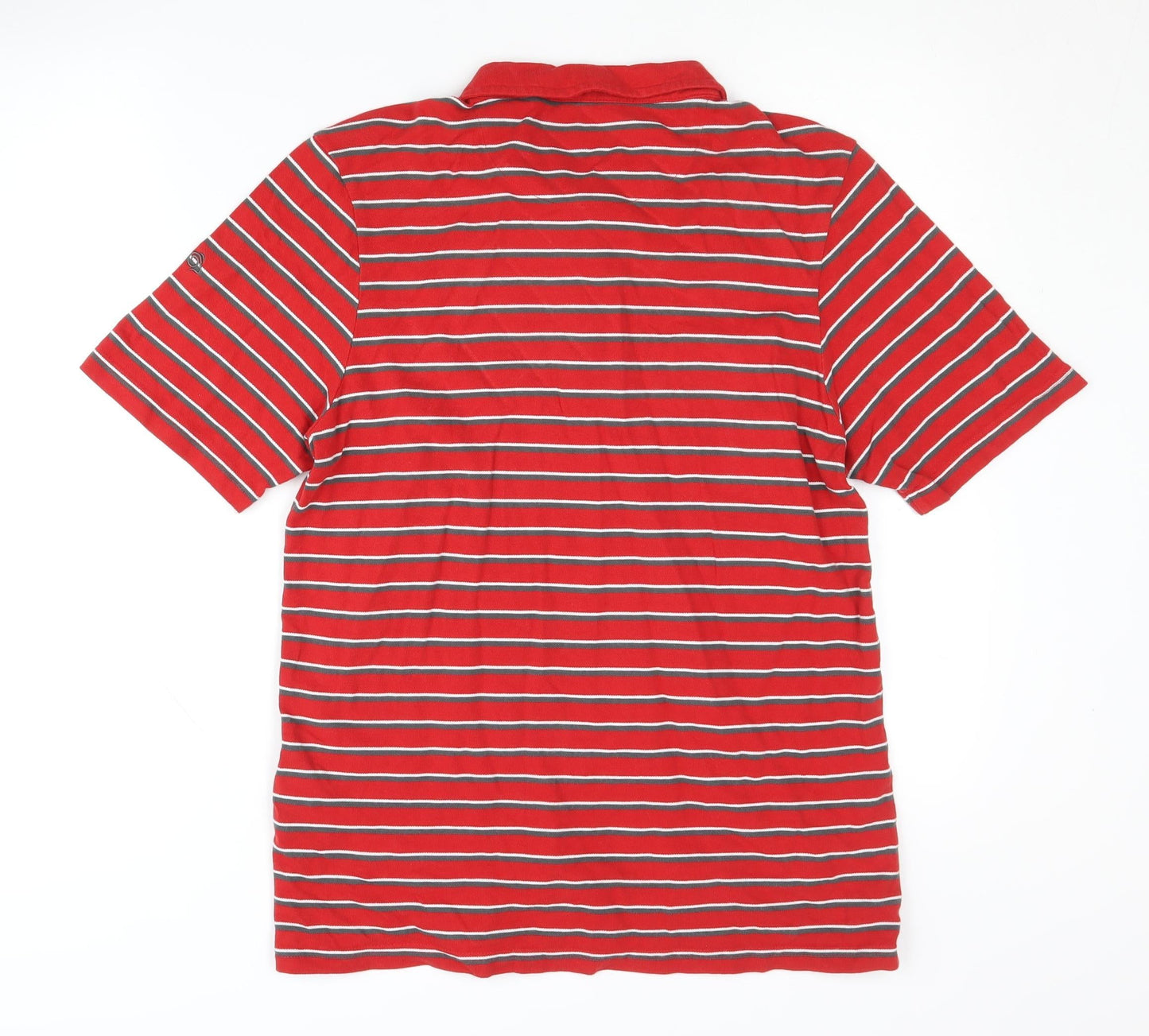 Craghoppers Men's Red Striped Polo Shirt, Size M