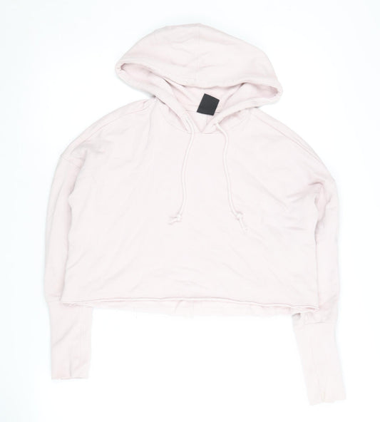 Nike Women's Pink Hooded Pullover S Jersey Hoodie