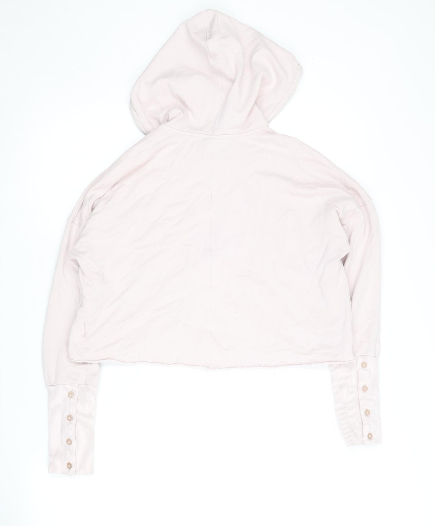 Nike Women's Pink Hooded Pullover S Jersey Hoodie