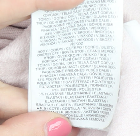 Nike Women's Pink Hooded Pullover S Jersey Hoodie