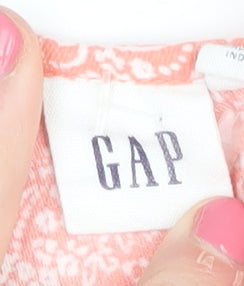 GAP Women's Pink Paisley Blouse - Size S