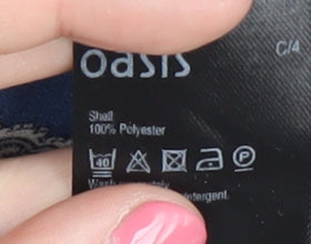 Womens UK Size 10 Oasis Blue Basic Blouse