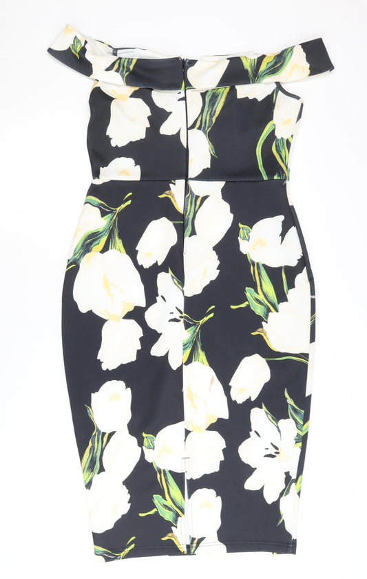 AX Paris Women’s Floral Off-Shoulder Pencil Dress Size 12