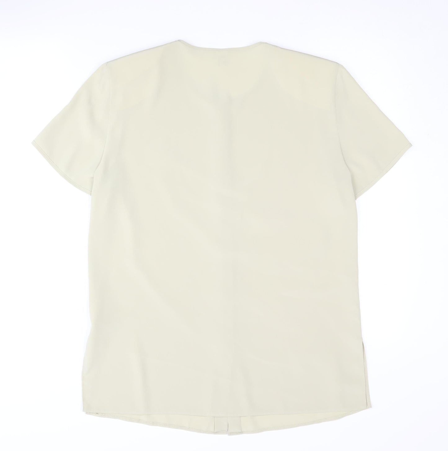 Womens UK Size 12 tru Beige Basic Blouse