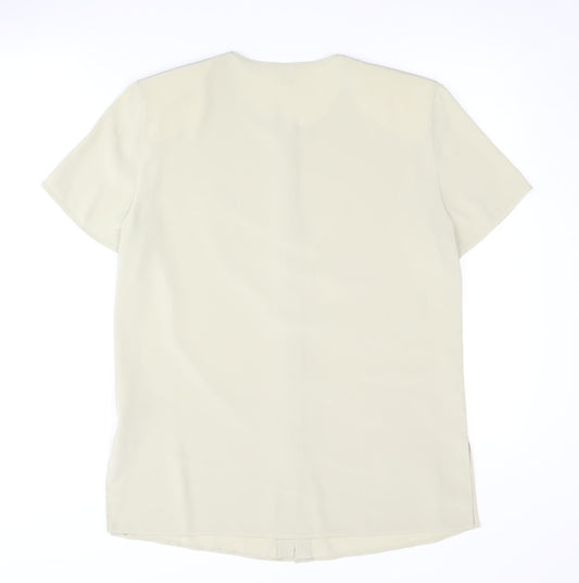 Womens UK Size 12 tru Beige Basic Blouse