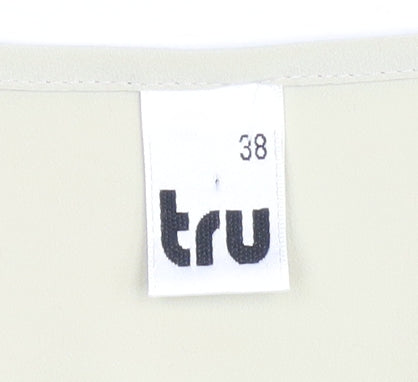 Womens UK Size 12 tru Beige Basic Blouse