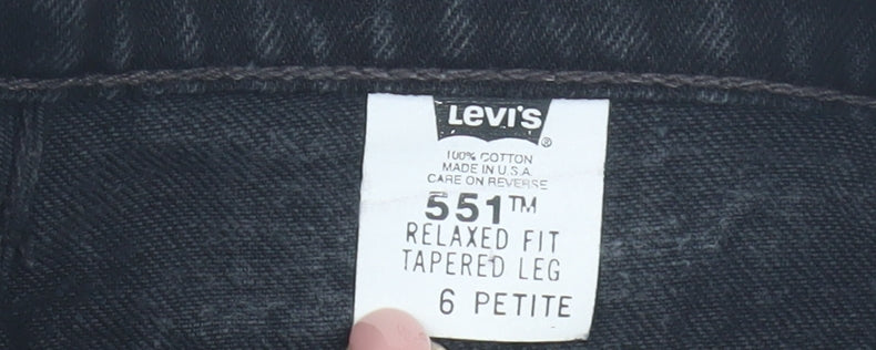 Levi's Women's Black Tapered Relaxed Jeans Size 6