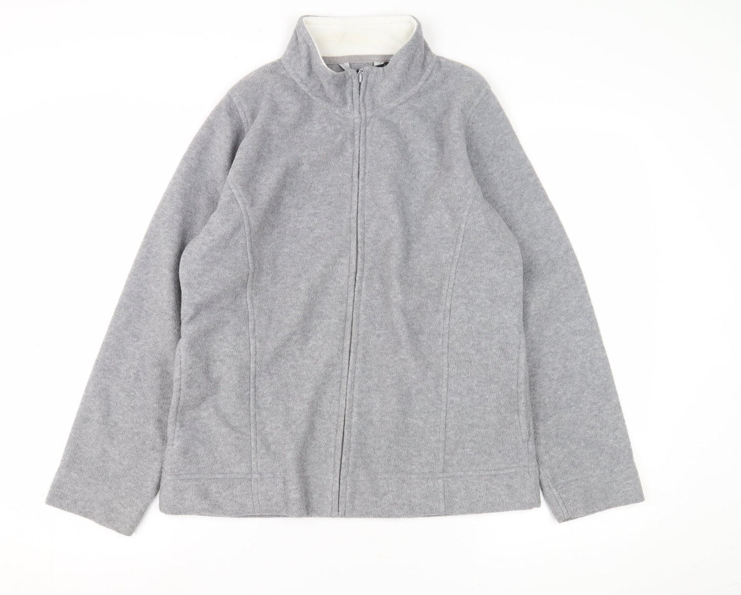 Womens UK Size M Isle Essentials Grey Basic Jacket