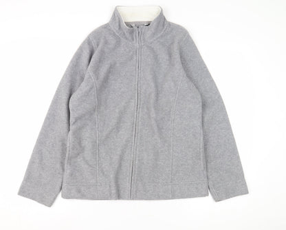 Womens UK Size M Isle Essentials Grey Basic Jacket