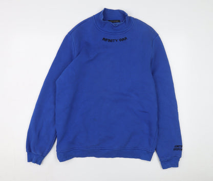 Trendyolman Men's Blue Infinity War Sweatshirt S