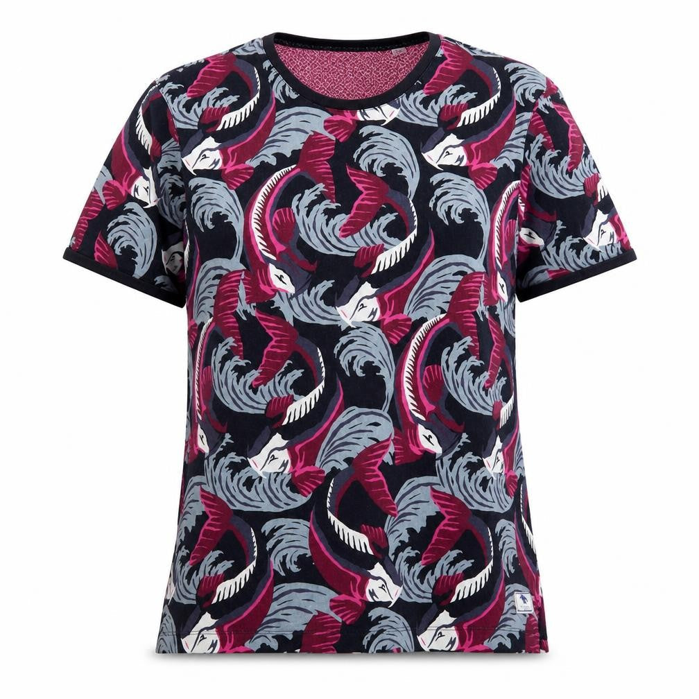 Womens UK Size 12 Ted Baker Multicoloured Jersey T-Shirt