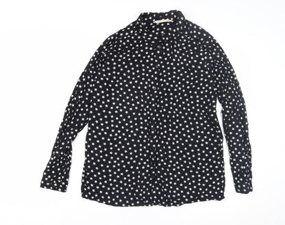 Womens UK Size 12 H&M Black Basic Blouse