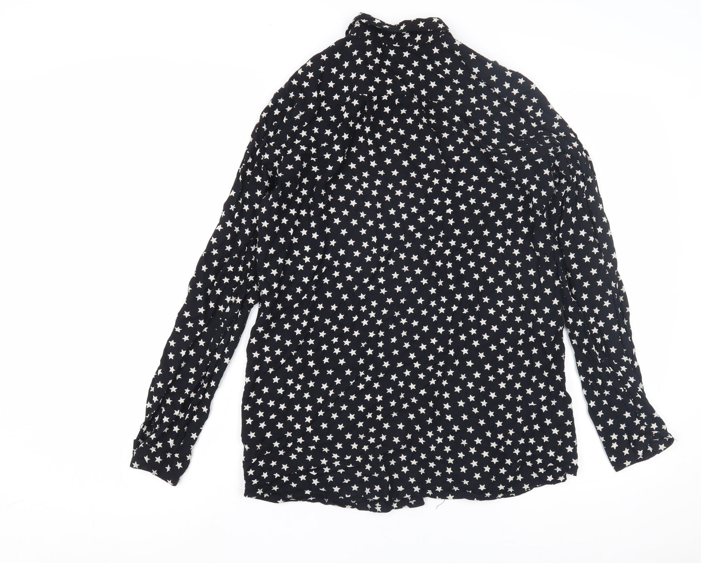 Womens UK Size 12 H&M Black Basic Blouse