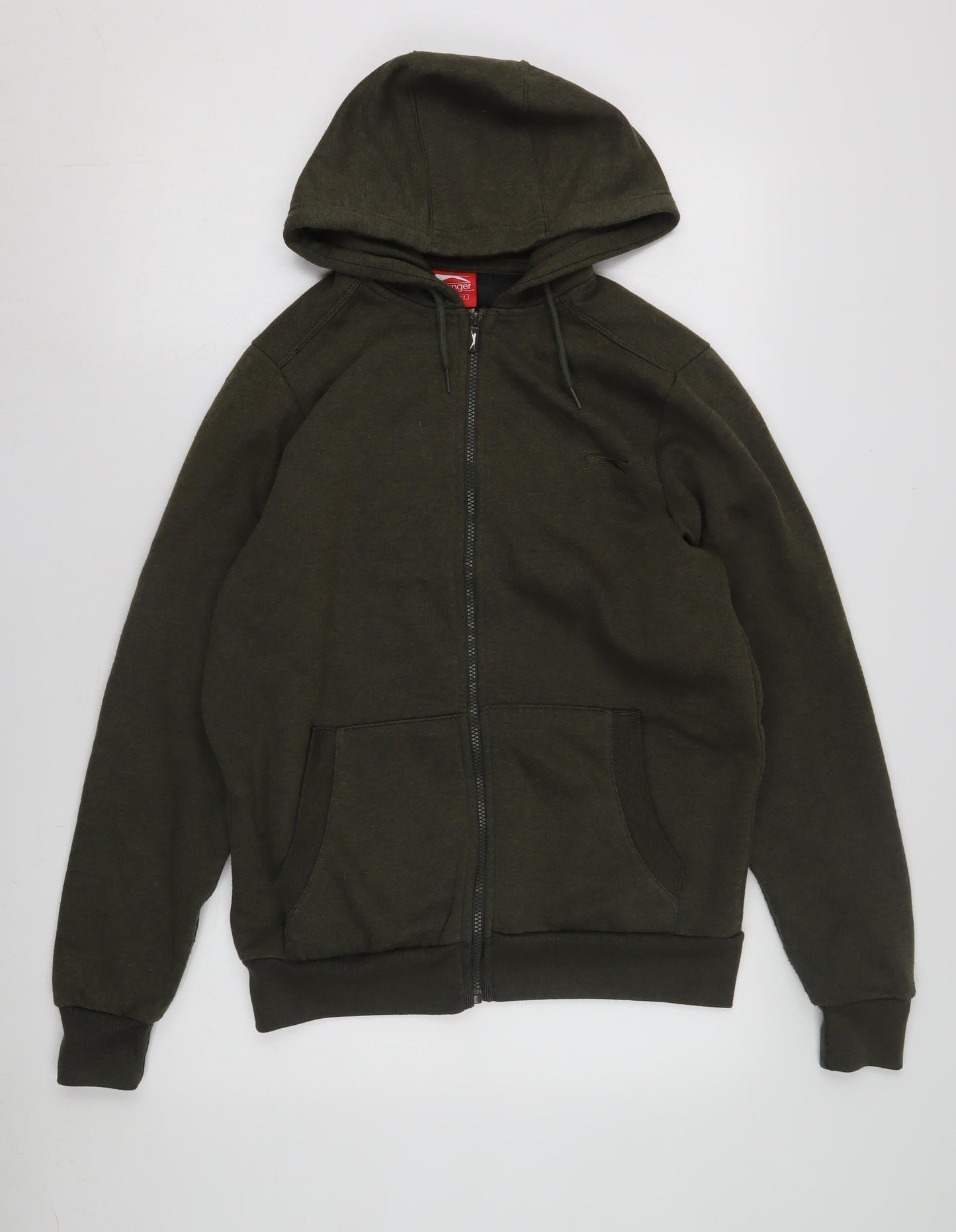 Mens UK Size S Slazenger Green Full Zip Hoodie