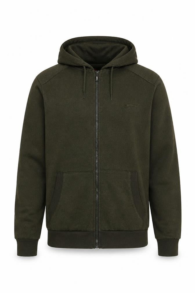 Mens UK Size S Slazenger Green Full Zip Hoodie