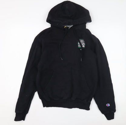 Mens UK Size S Champion Black Pullover Hoodie