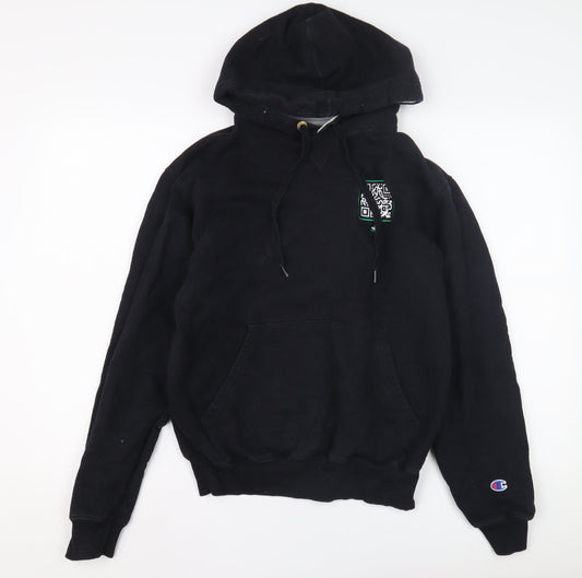 Mens UK Size S Champion Black Pullover Hoodie