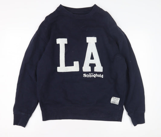 The Stronghold Men's Blue Pullover Sweatshirt Size S