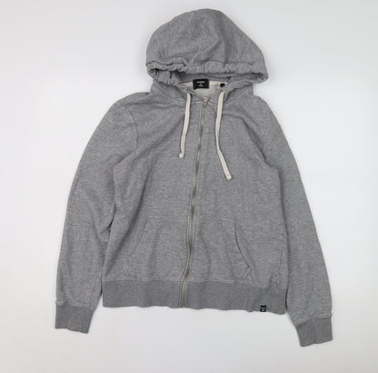 Superdry Women's Grey Full Zip Hoodie Size 12