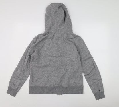 Superdry Women's Grey Full Zip Hoodie Size 12