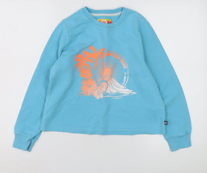 St. Bert's Girls Blue Pullover Sweatshirt 9-10 Years - Graphic Beach