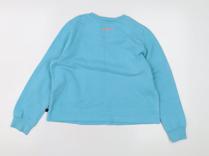 St. Bert's Girls Blue Pullover Sweatshirt 9-10 Years - Graphic Beach