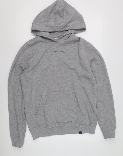 Casual Friday Men's Grey Pullover Hoodie M