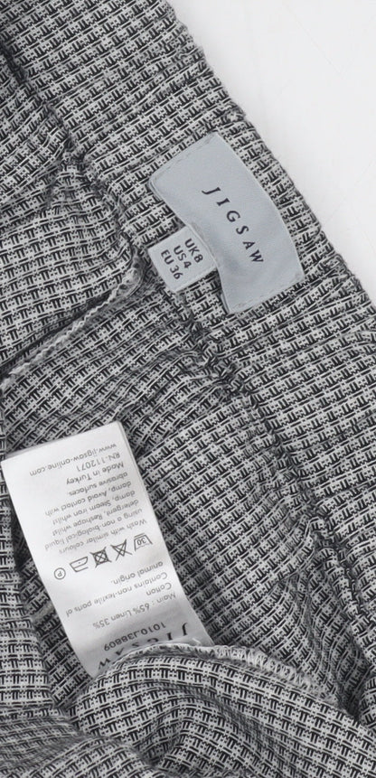 Womens UK Size 8 Jigsaw Relaxed Fit Casual Grey Trousers