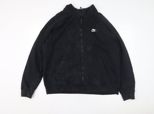 Mens UK Size XL Nike Black Full Zip Sweatshirt