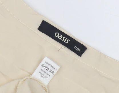 Womens UK Size 12 Oasis Ivory Basic Blouse