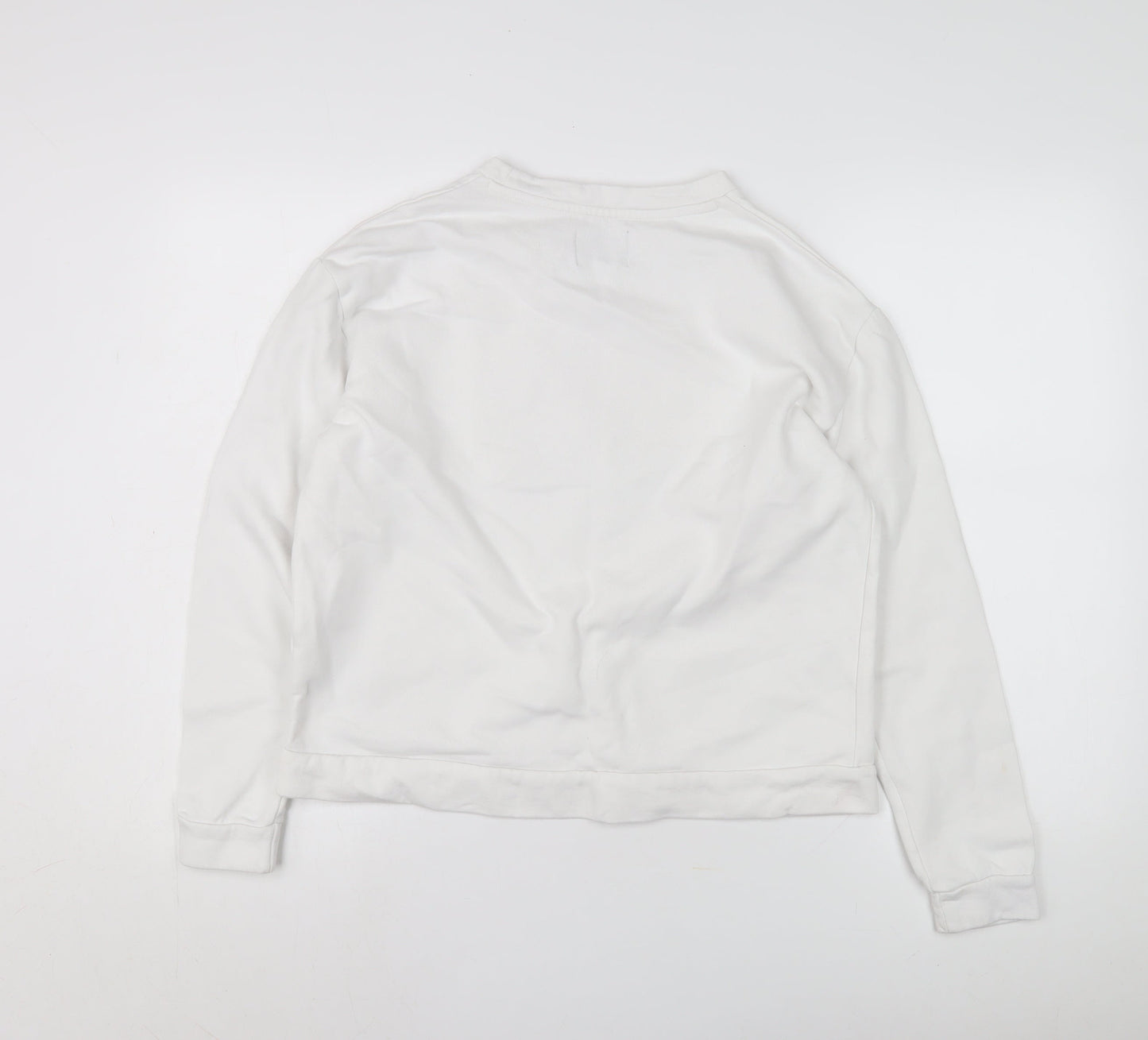 Pepe Jeans Women's White Pullover Sweatshirt Size M