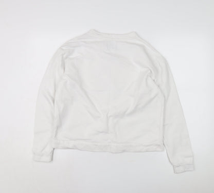 Pepe Jeans Women's White Pullover Sweatshirt Size M