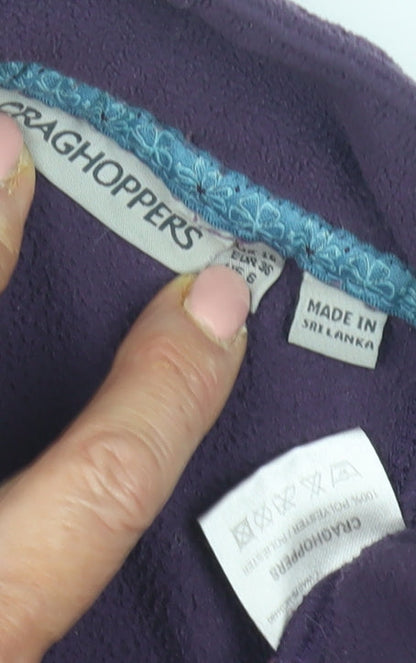 Craghoppers Women's Purple Fleece Sweatshirt, Size 10, Casual