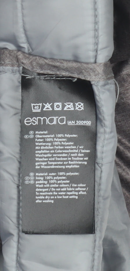 Esmara Women's Grey Puffer Jacket, Size 16, Lightweight