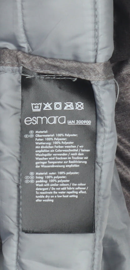 Esmara Women's Grey Puffer Jacket, Size 16, Lightweight
