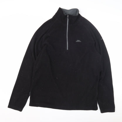 Trespass Men's Black Fleece Pullover Sweatshirt M