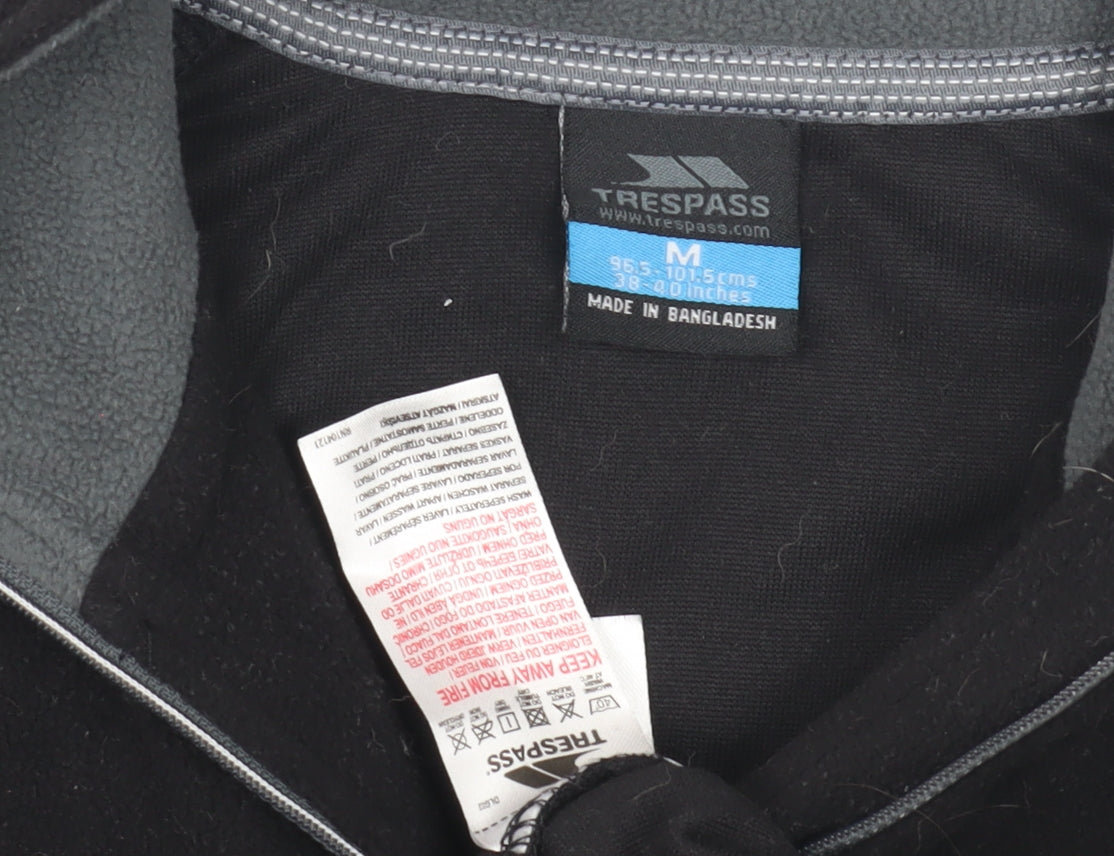 Trespass Men's Black Fleece Pullover Sweatshirt M