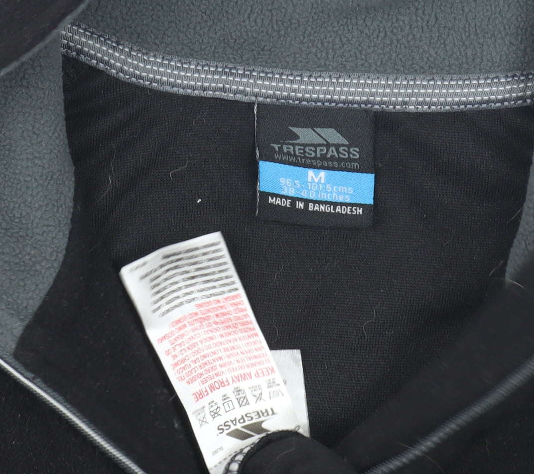 Trespass Men's Black Fleece Pullover Sweatshirt M